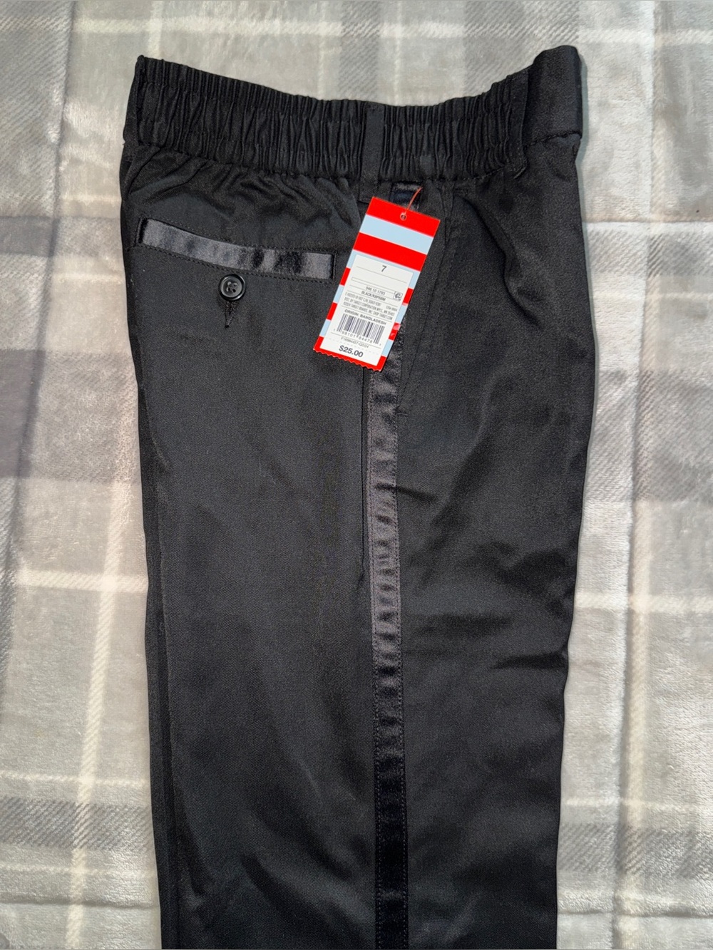 Boys Black Stretch Dress Pants (7)